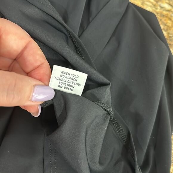 Bryn Walker Satin Black Elbow Length Dolman Sleeve Cowl Neck Top Size S - Picture 8 of 10